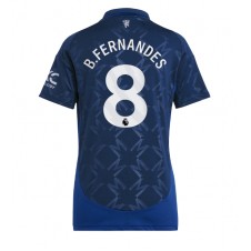 Manchester United Bruno Fernandes #8 Bortatröja Dam 2024-25 Korta ärmar